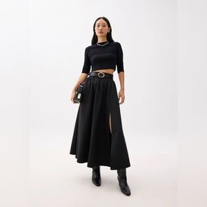 Love Bonito Black Maxi Skirt